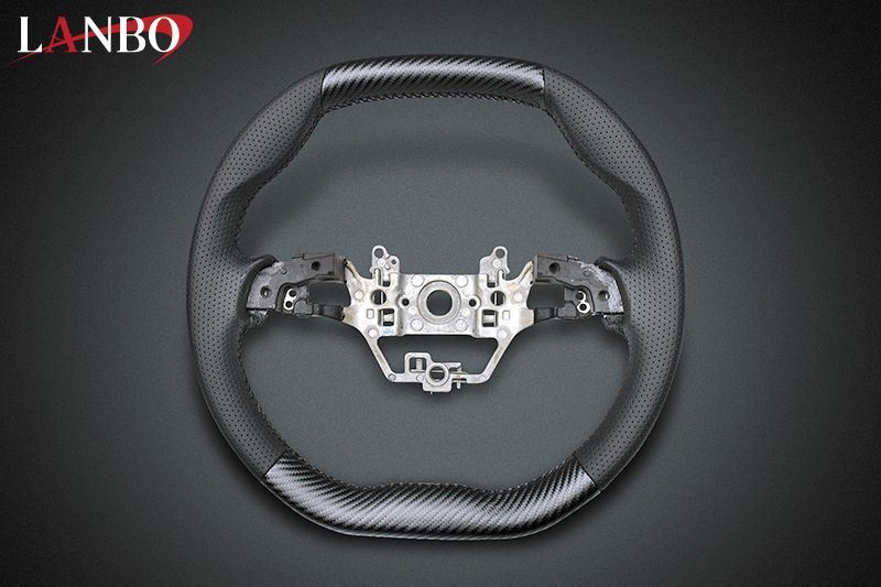 LANBO オリジナルステアリング ガングリップ : オールレザータイプ
