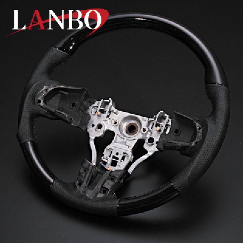 LANBO オリジナルステアリング ガングリップ ［ウエイク LA700/710s］