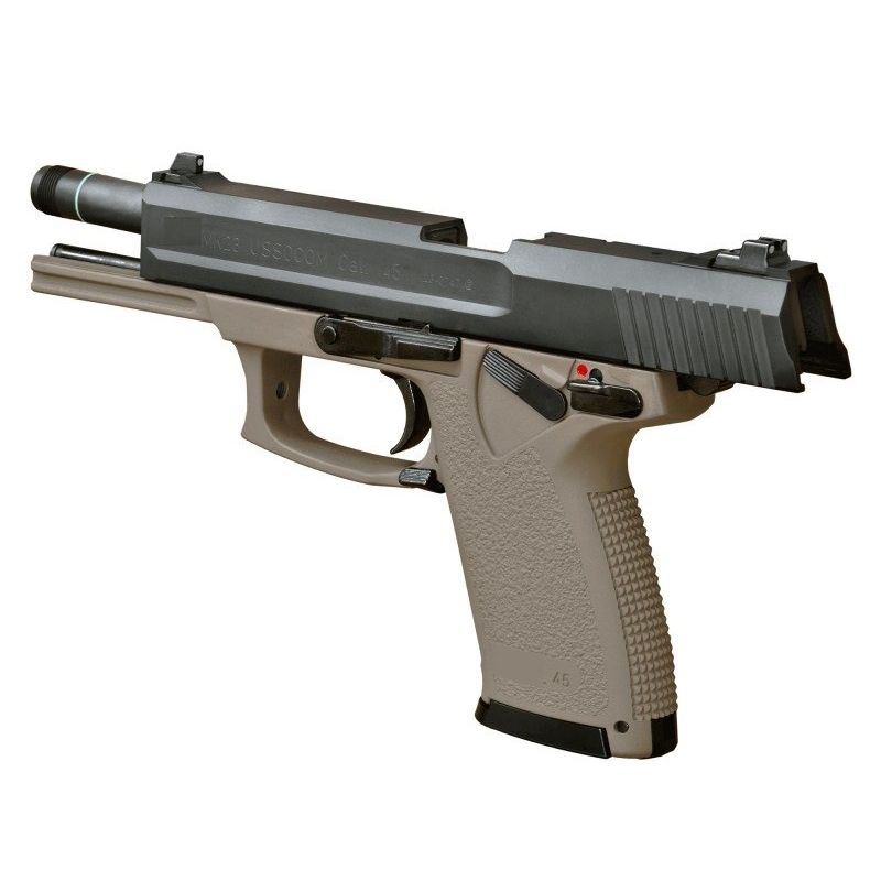 KSC Mk23 Socom Co2 Blowback Pistol - Tan | Land Warrior