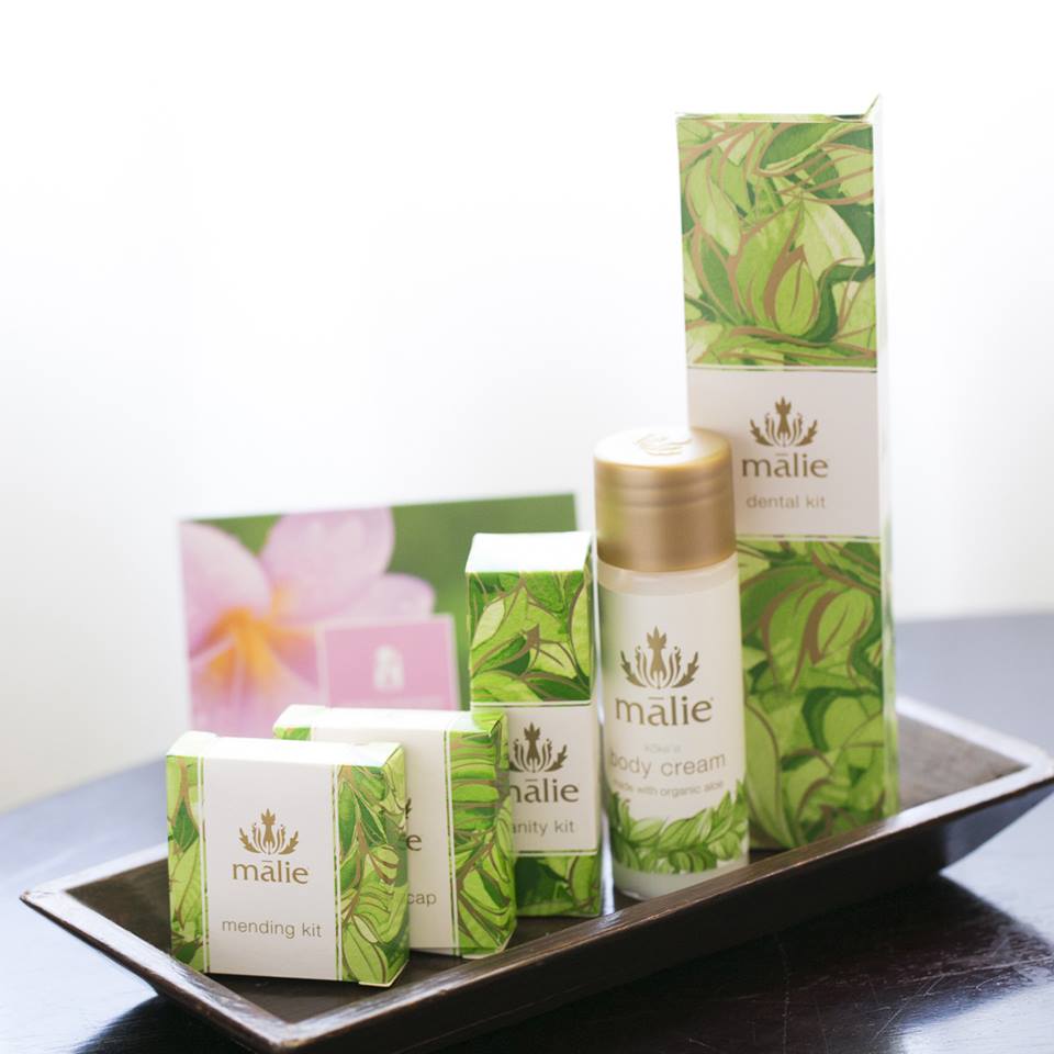ハワイカウアイ島「malie」ブランドのアメニティ計39本＋18個＋おまけ4