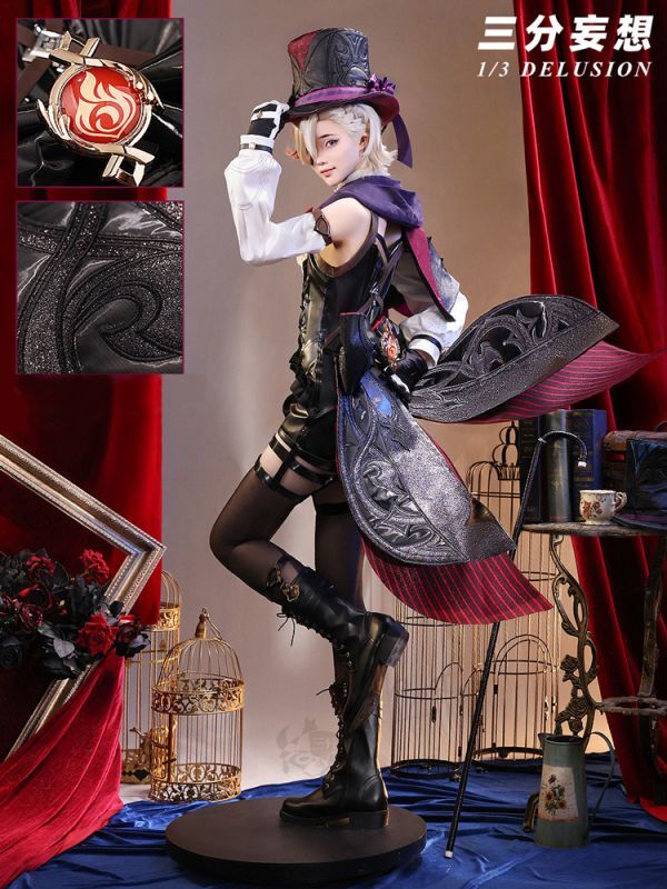 三分妄想1/3Delusion】原神 Genshin リネ-Lyney コスプレ衣装/ブーツ