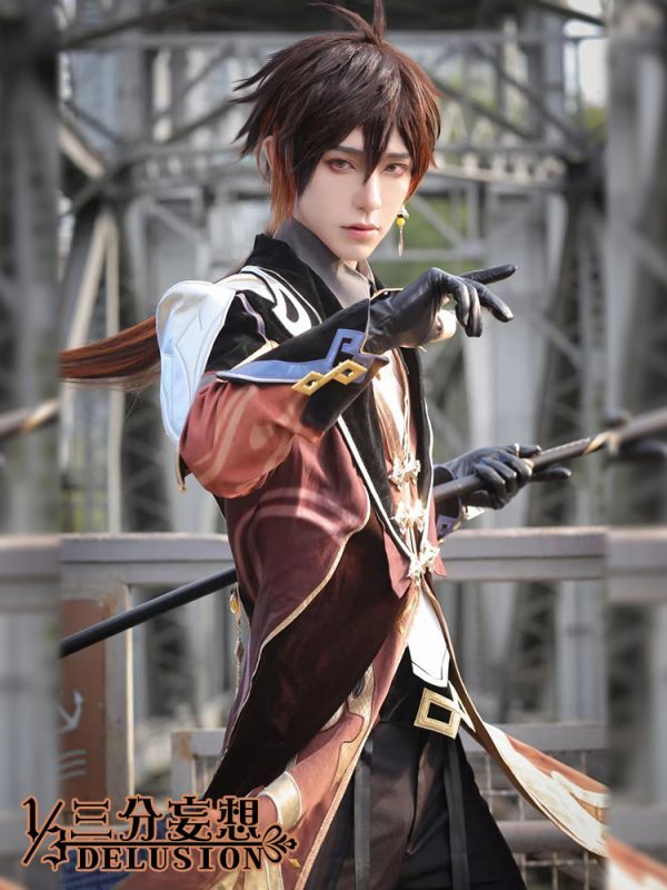三分妄想1/3Delusion】原神 Genshin 鍾離-しょうり-Zhongli コスプレ