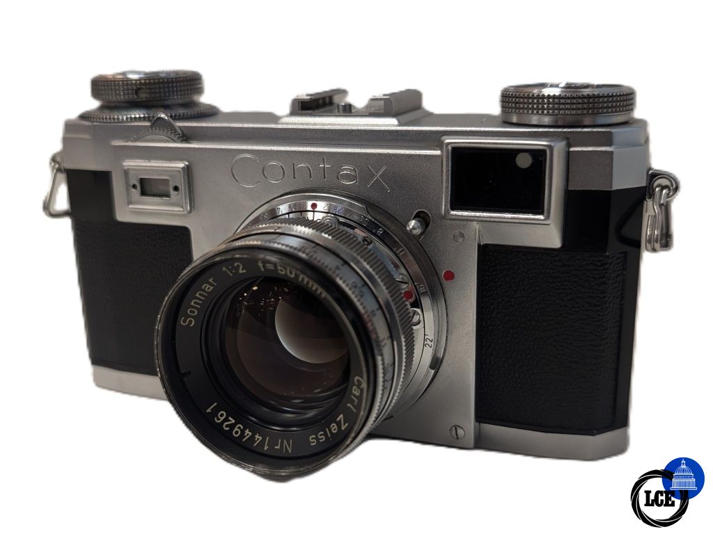 Used Contax IIa with Zeiss Sonnar 50mm F2 - Read Description