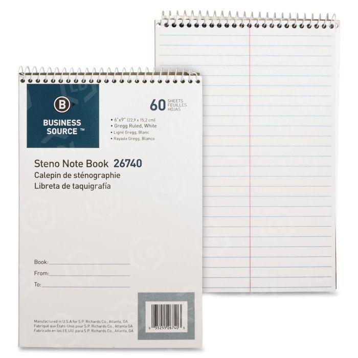 Business Source Steno Notebook - LD Products