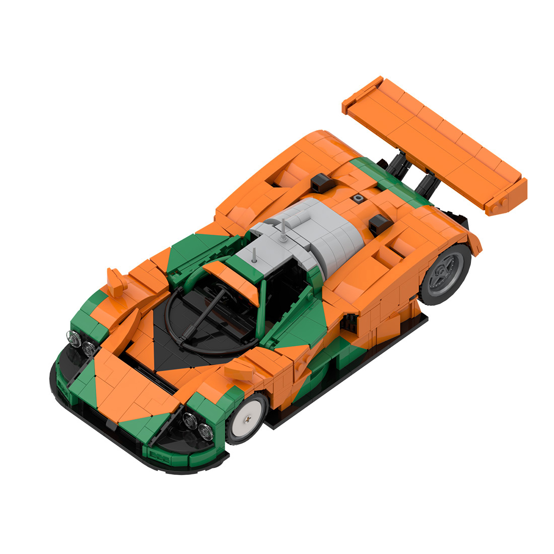 Japanese LeMensLegend Racecar Building Blocks Set (1427PCS) by