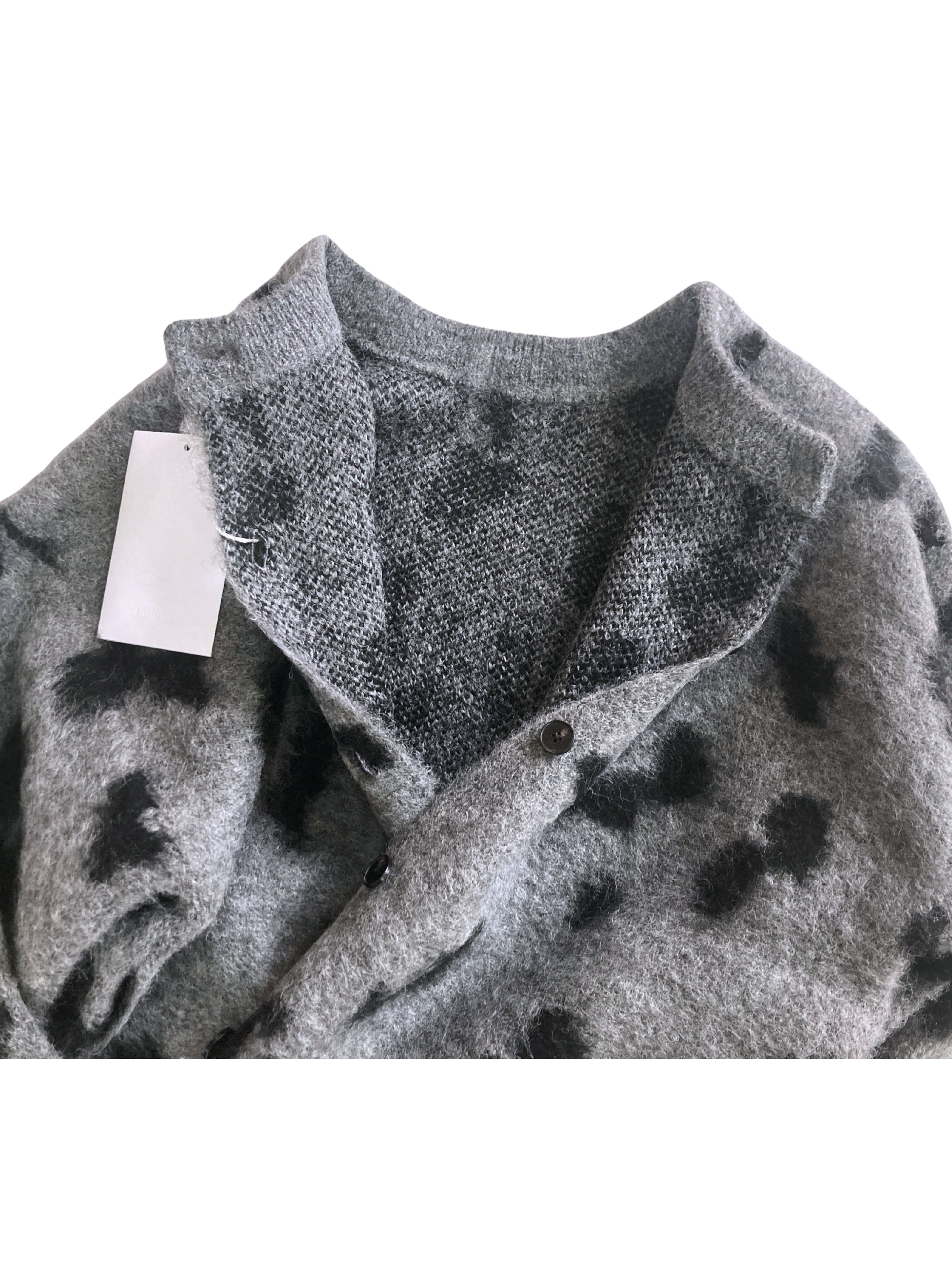 Boutique Ordinary -ブティークオーディナリー Cheetah Knit Cardigan