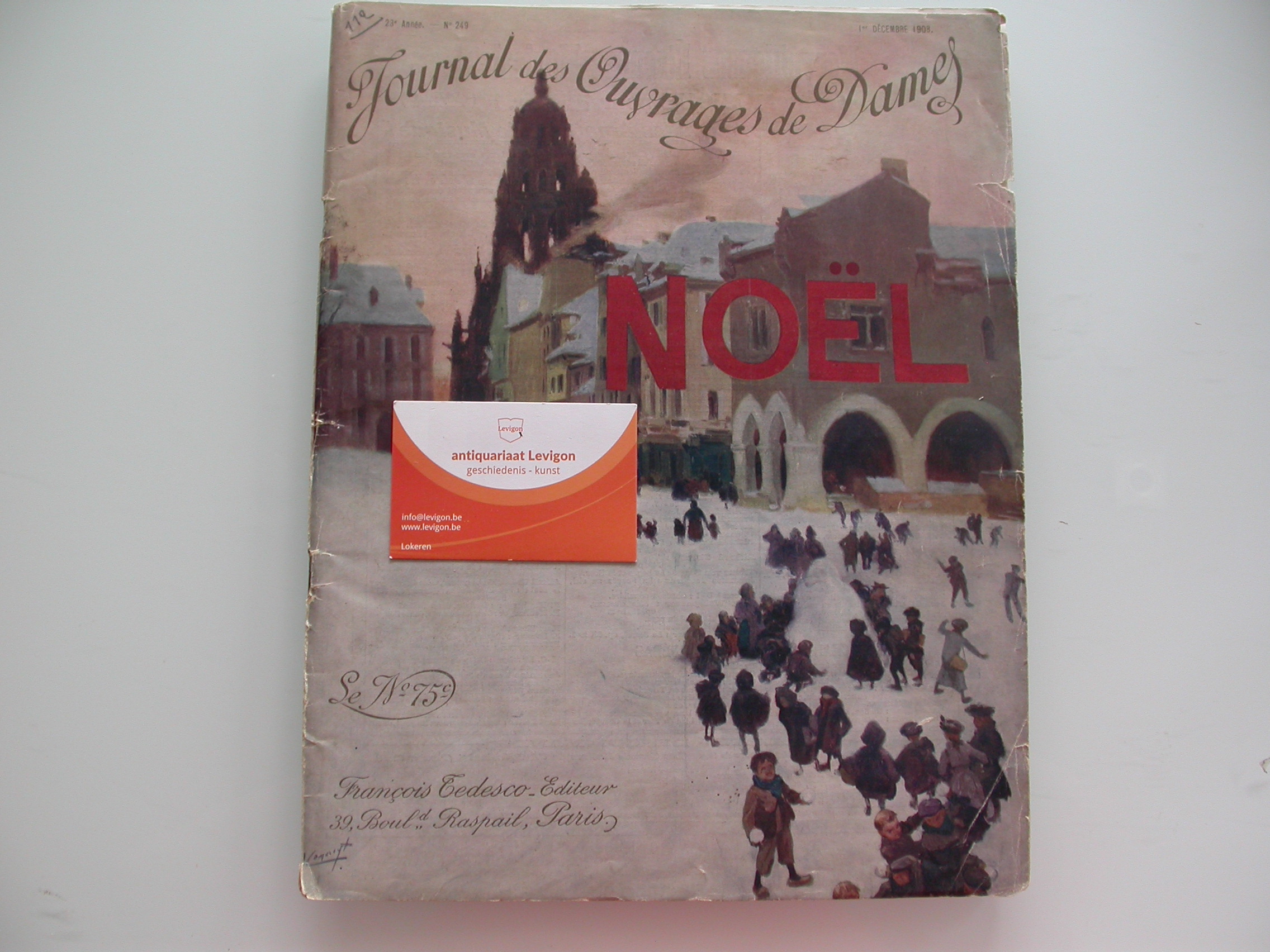 Journal des ouvrages de dames 1908 n° 249 Noël