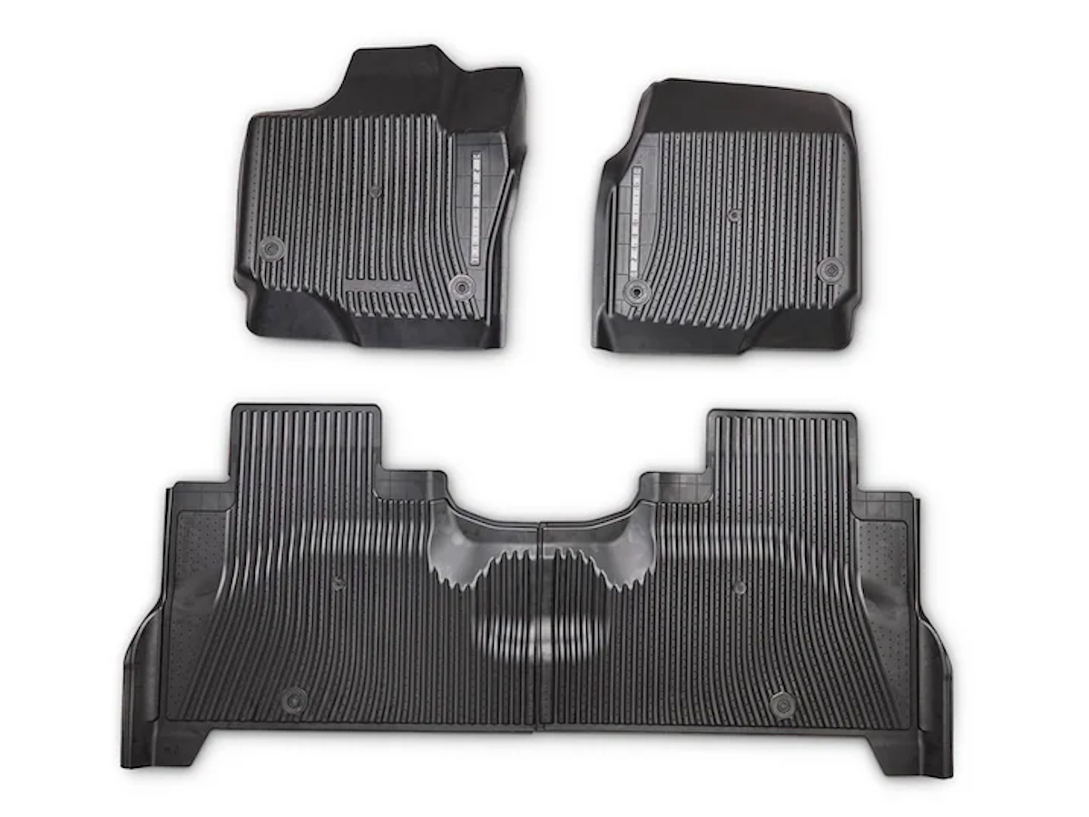 Ford All Weather Floor Liners Black Four Piece Kit For First And