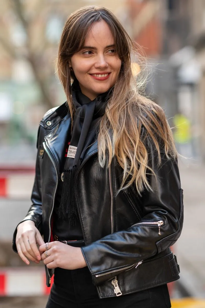 AVIAKIT Smooth Silk Scarf Black