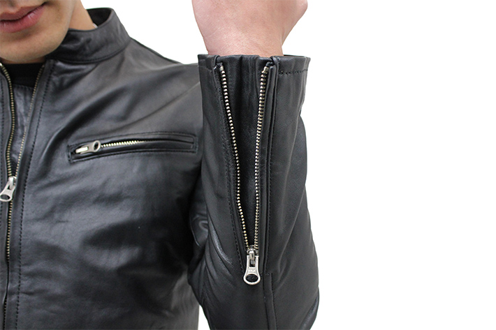 特価品】スタンド襟 レザージャケット（羊革） S~6Lまで｜革製品専門店