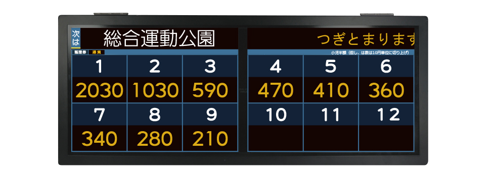 レシップ株式会社｜製品情報 | バス用機器 | 車載情報表示システム OBC