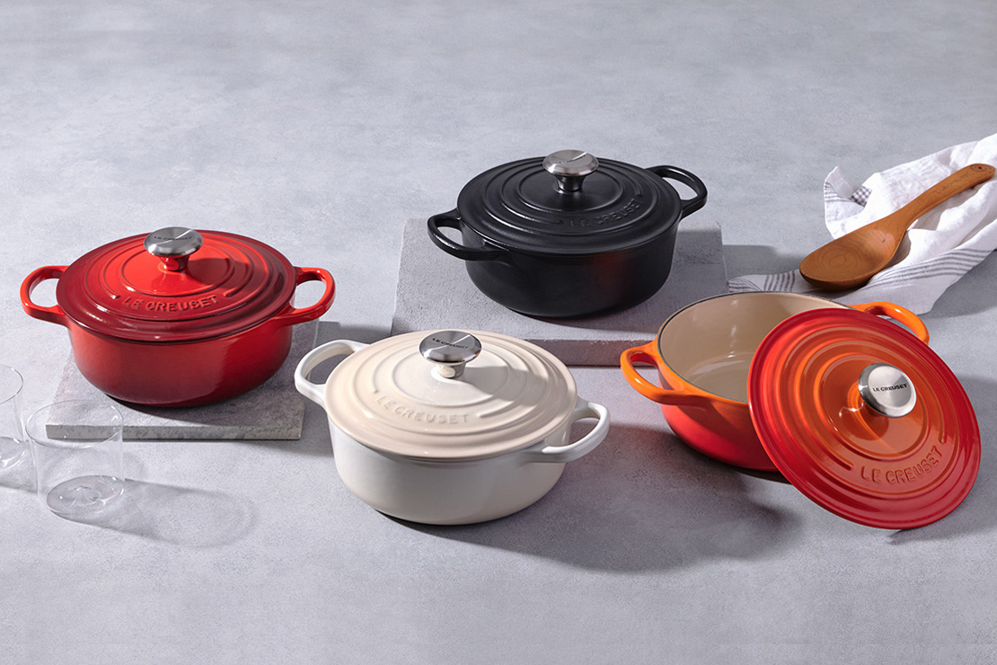 日本の食卓とキッチンにフィットする、浅型の鋳物ホーロー鍋｜ル