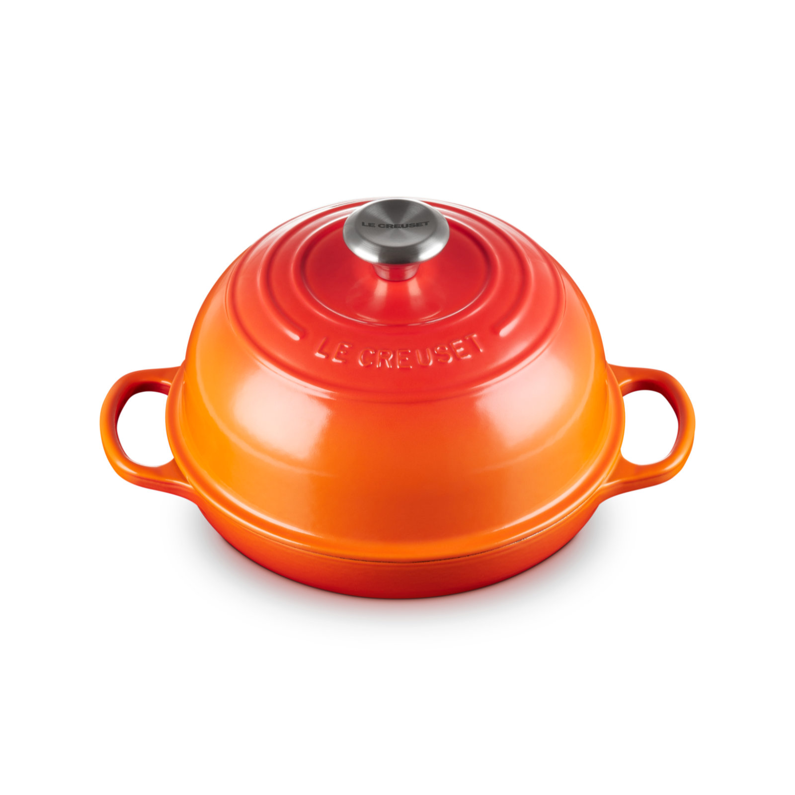 シグニチャー ブレッド・オーブン 24cm オレンジ (シルバーツマミ