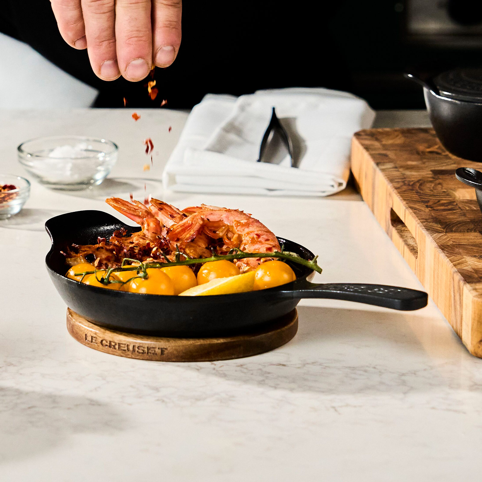 ミニ・アカシアウッド・マグネティック・トリベット (4枚入り