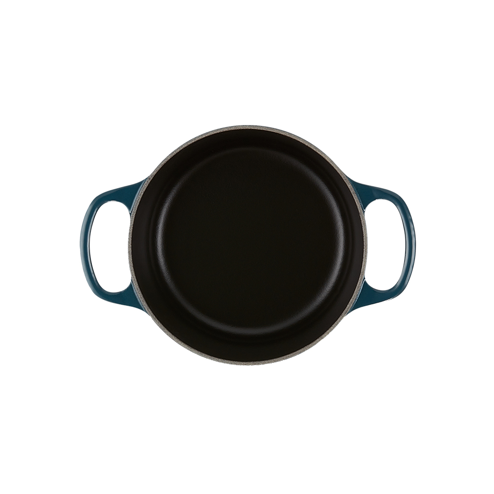 シグニチャー ココット・ロンド 16cm アガベ (ブラックマットホーロー