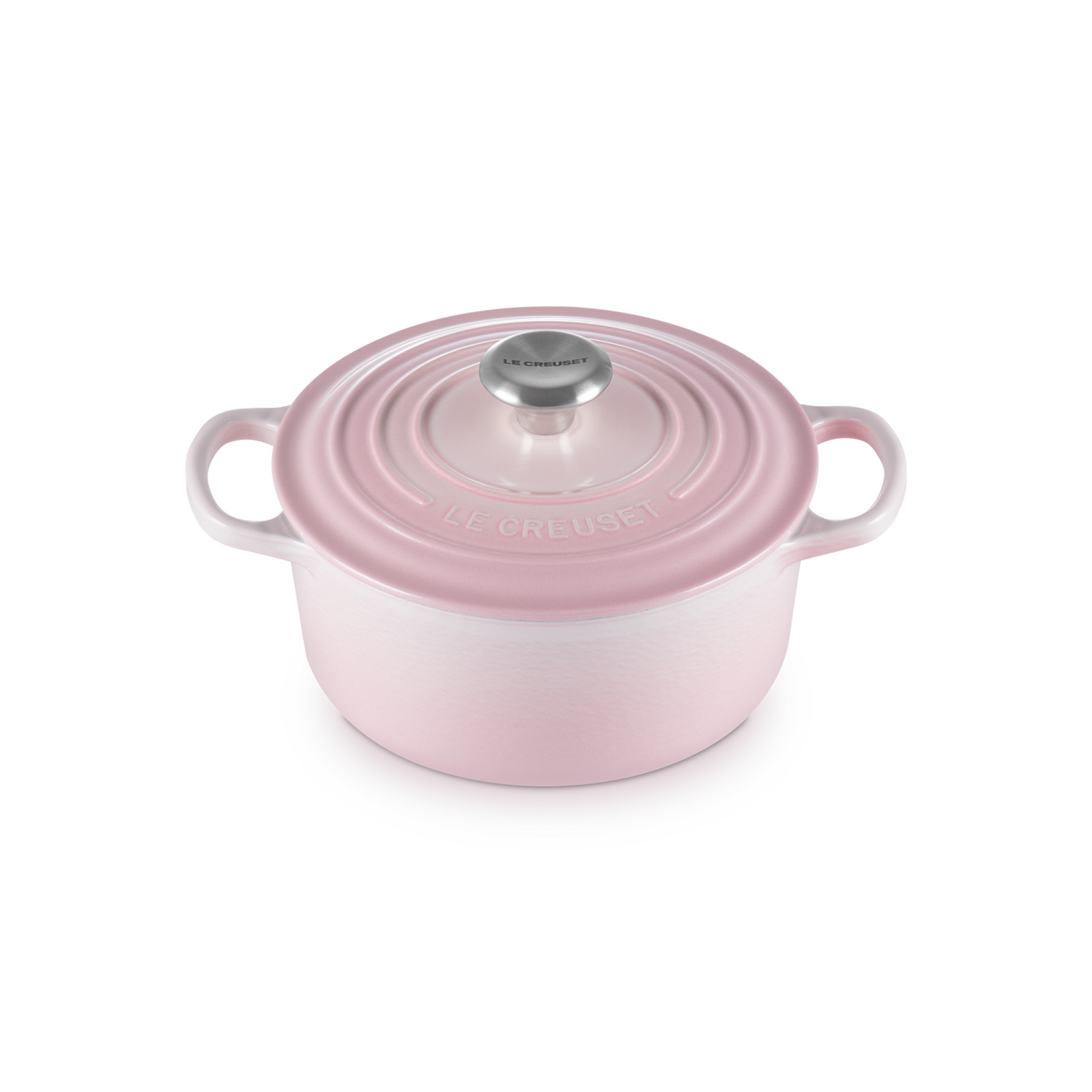 シグニチャー ココット・ロンド 18cm シェルピンク (シルバーツマミ