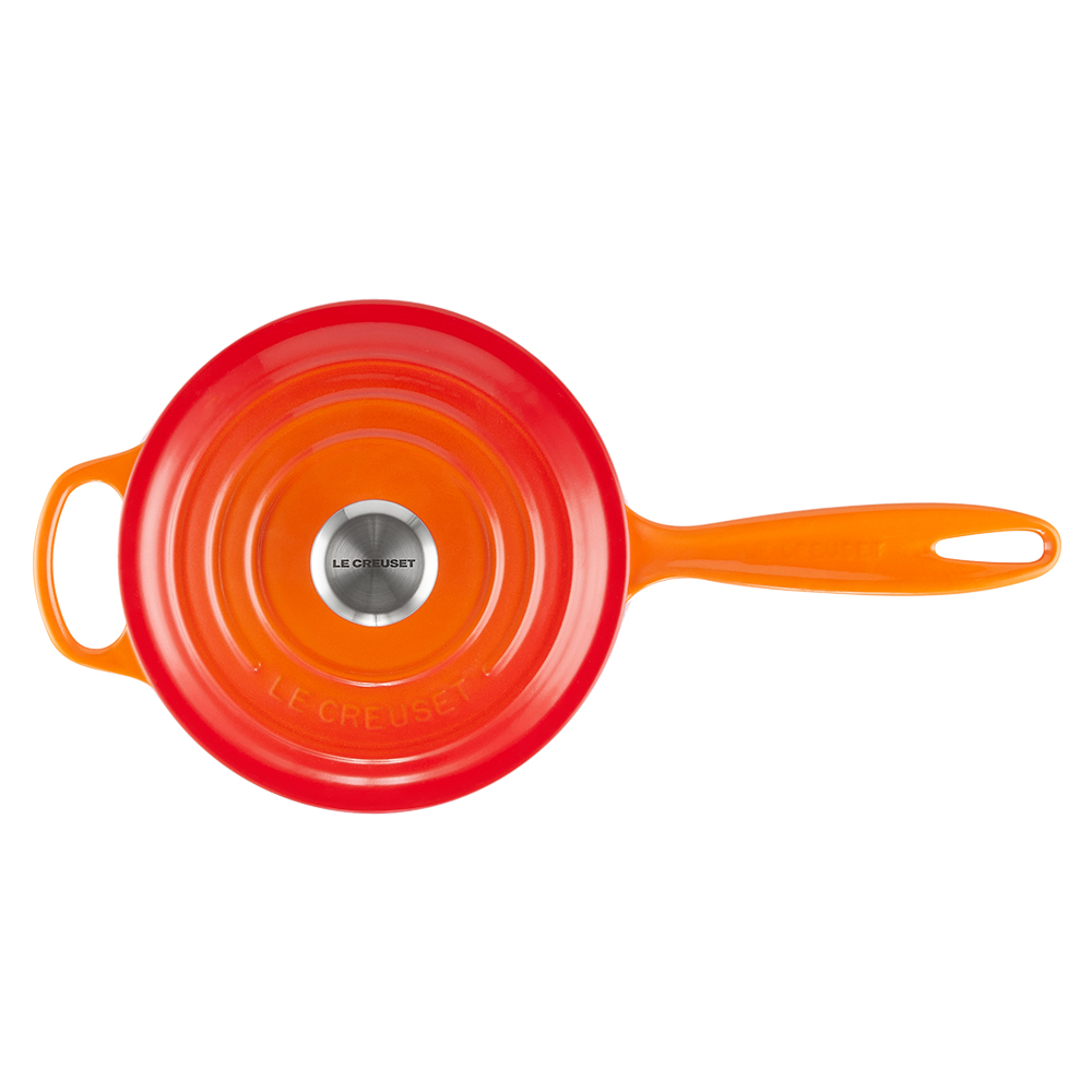 シグニチャー ソースパン 18cm オレンジ (シルバーツマミ) | 片手鍋