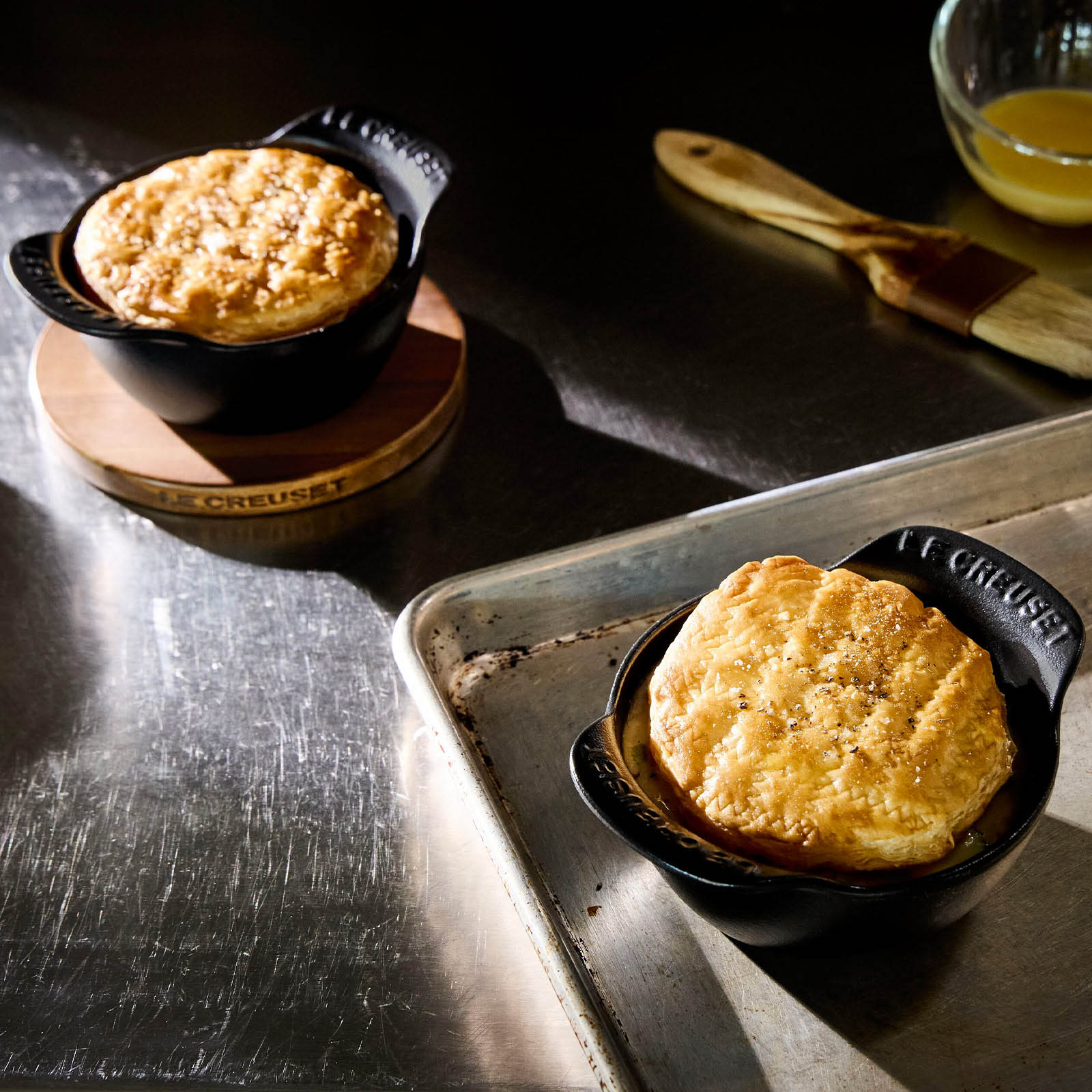 ミニ・ココット (フタなし) 11cm (4個入り) マットブラック | 両手鍋