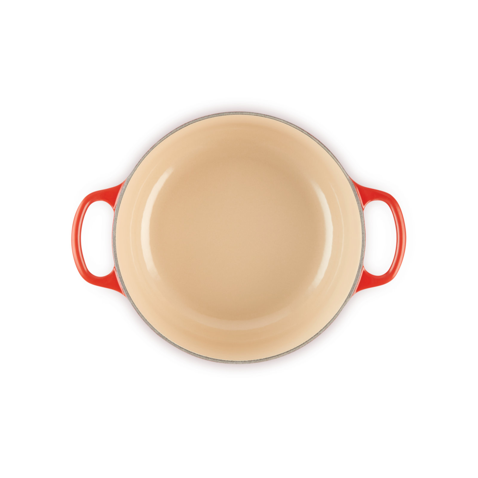 シグニチャー ココット・ロンド 20cm チェリーレッド (シルバーツマミ