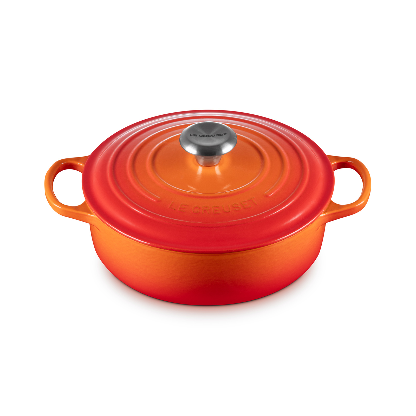 シグニチャー ココット・ジャポネーズ 24cm オレンジ (シルバーツマミ