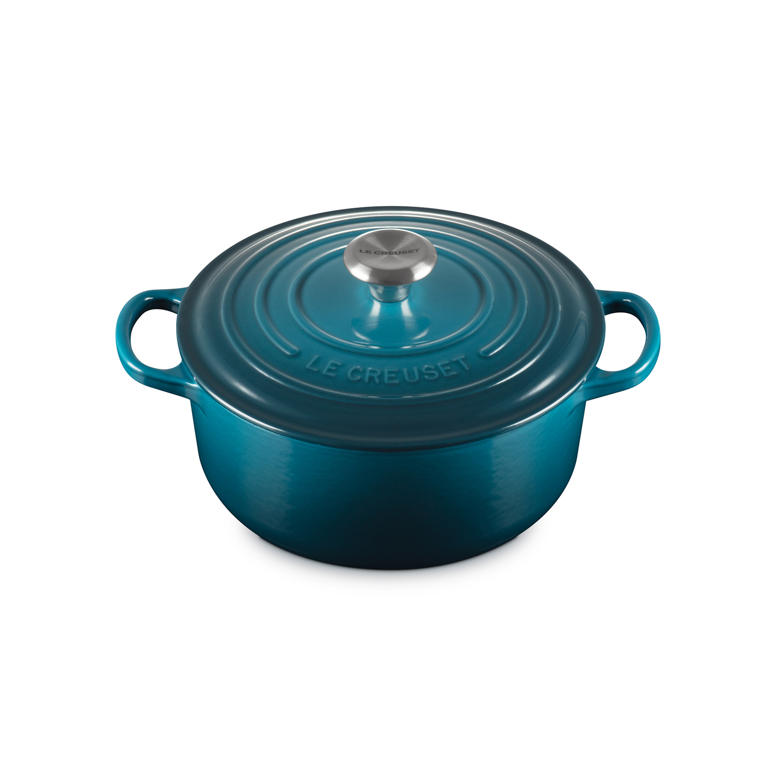 シグニチャー ココット・ロンド 20cm ディープティール (シルバー