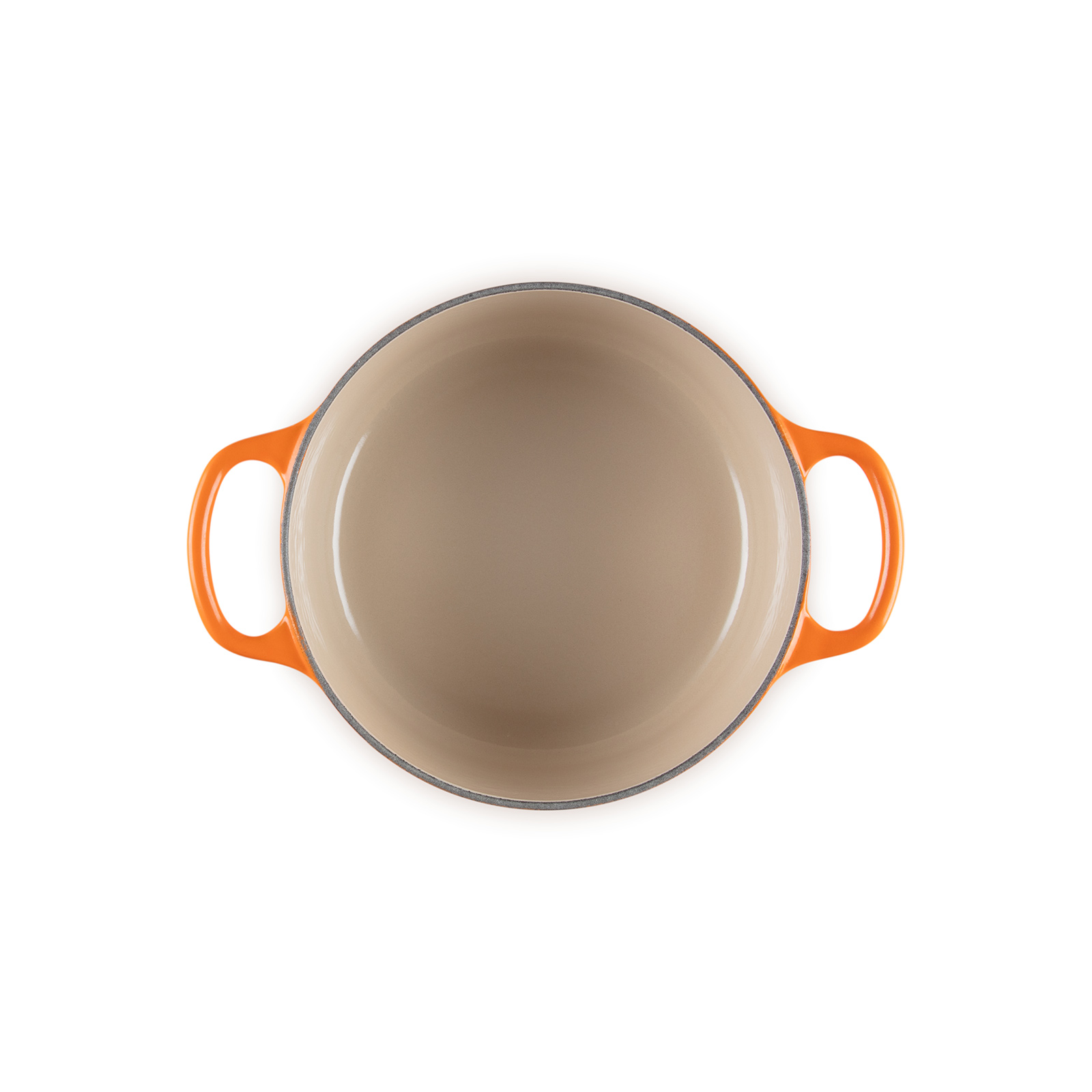 シグニチャー ココット・ロンド 18cm オレンジ (シルバーツマミ