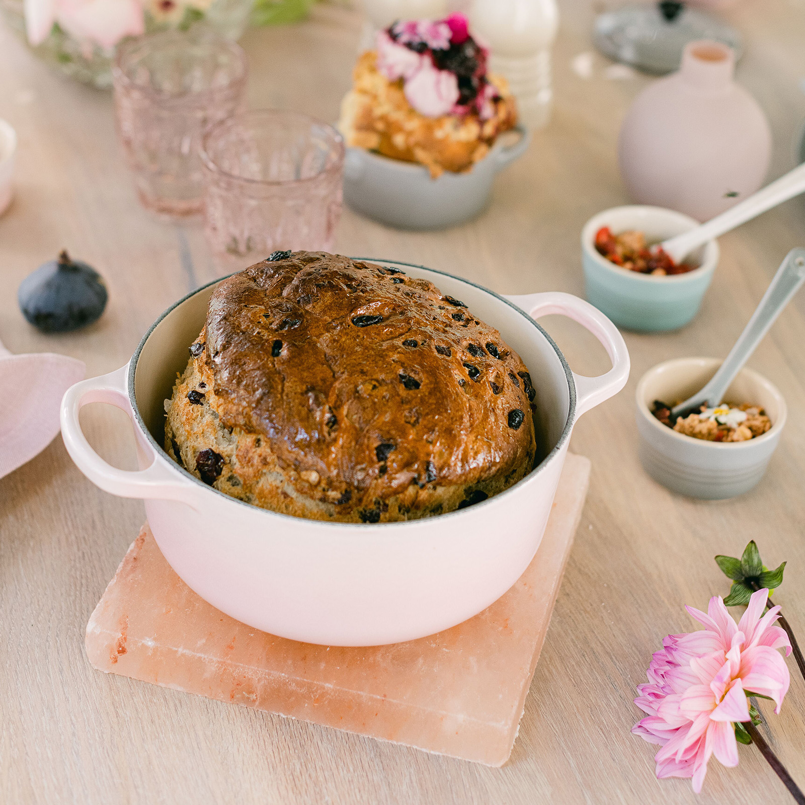 シグニチャー ココット・ロンド 20cm シェルピンク (シルバーツマミ