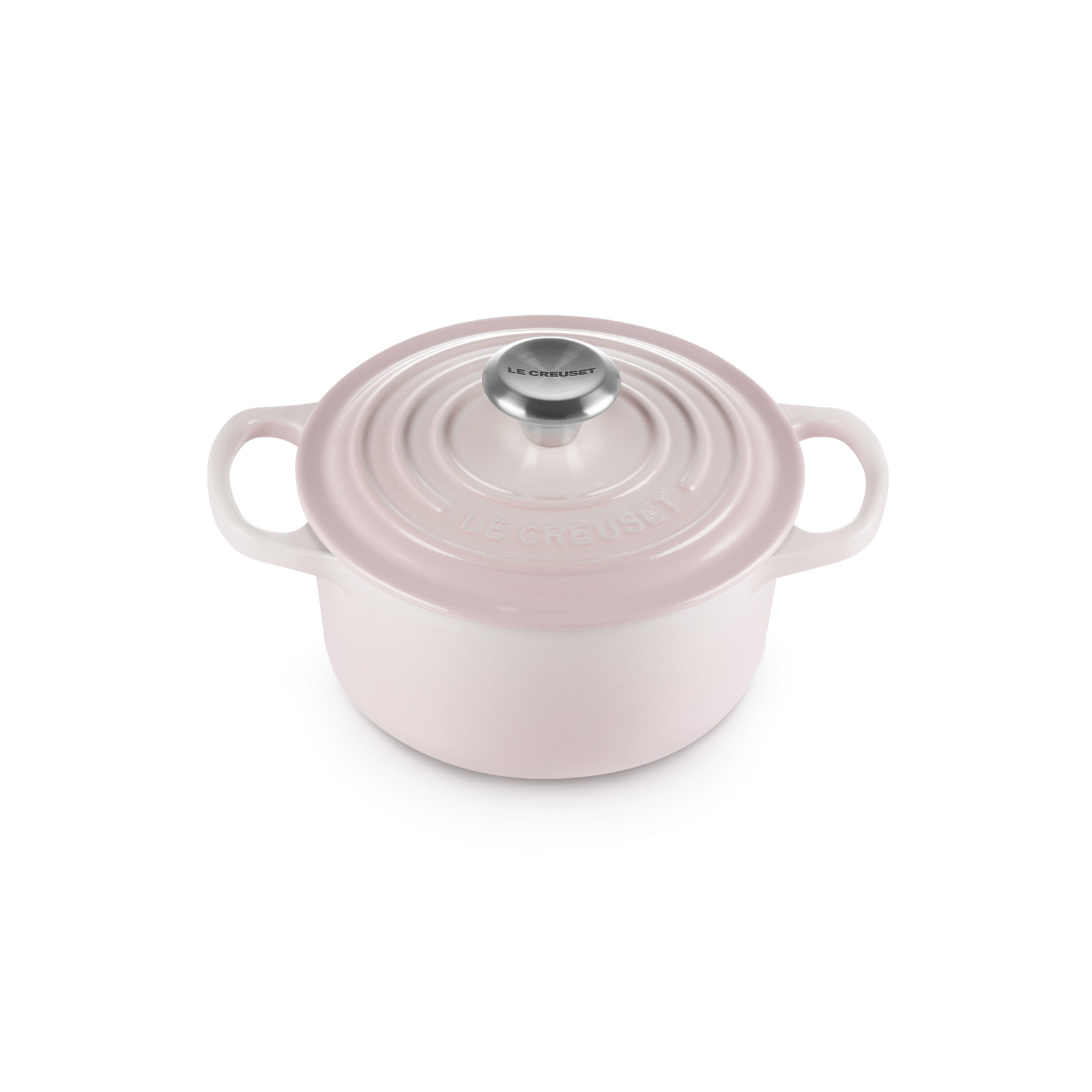 シグニチャー ココット・ロンド 16cm シェルピンク (シルバーツマミ