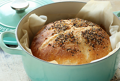 シグニチャー ココット・ロンド 20cm メレンゲ (シルバーツマミ