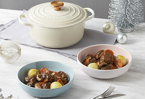 シグニチャー ココット・ロンド 20cm チェリーレッド (ブラックマット