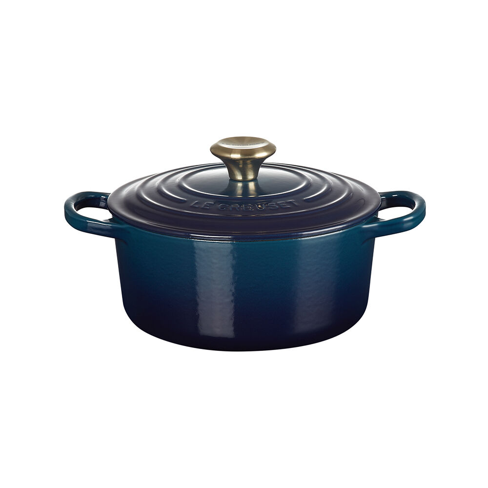 ル・クルーゼ シグニチャー ココット・ロンド 18cm [マットブラック