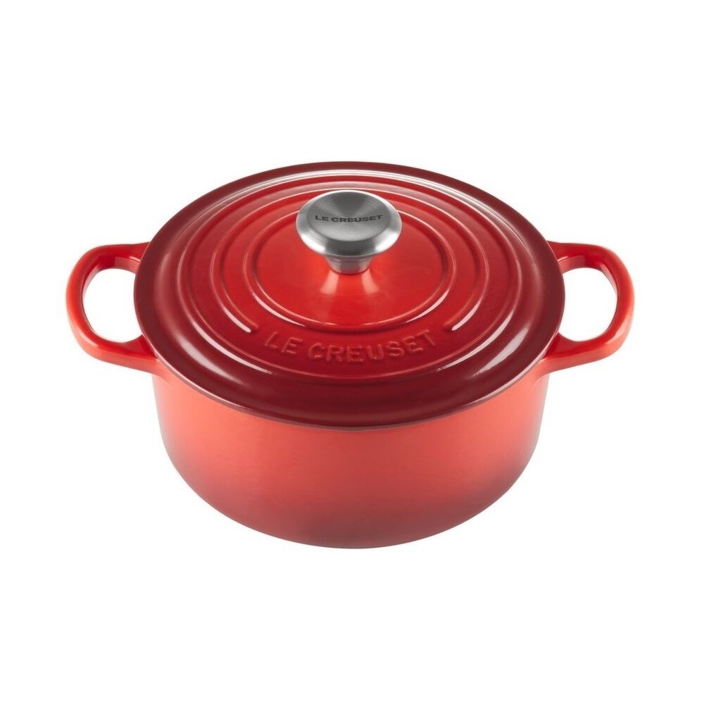 ル・クルーゼ シグニチャー ココット・ロンド 20cm [チェリーレッド