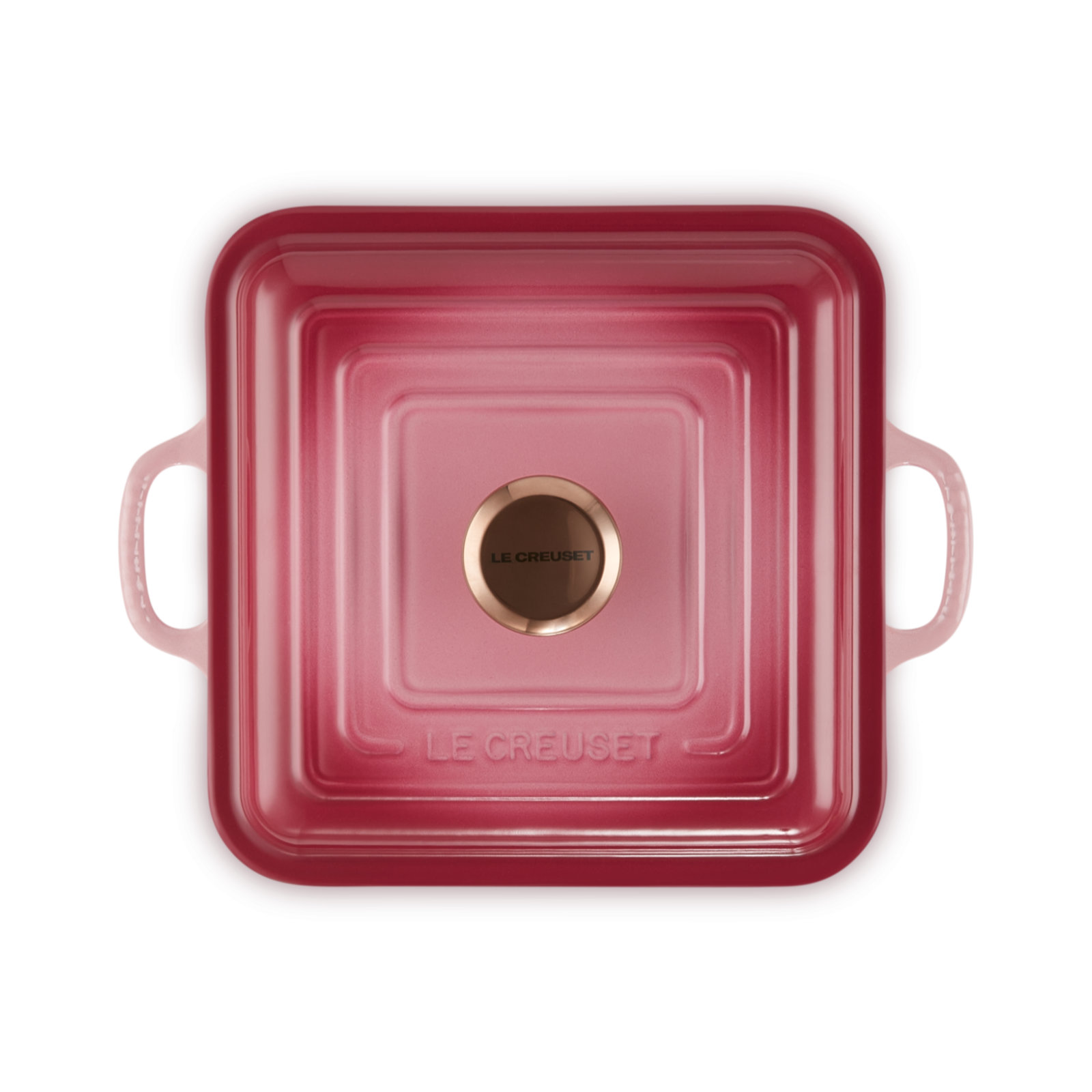 Square Shaped Casserole 24cm Berry (Copper Knob) 439 | Le Creuset