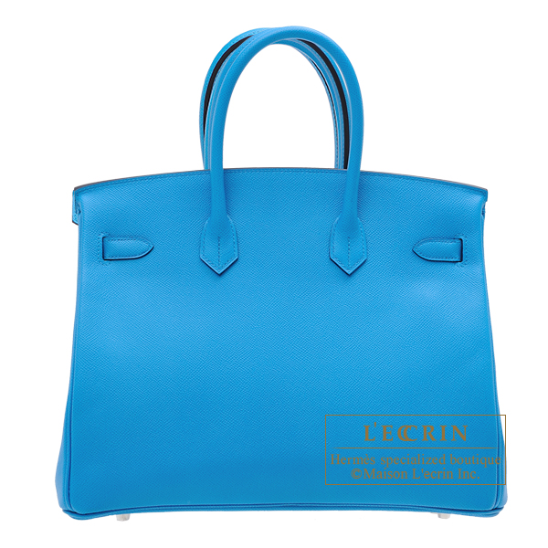 エルメス バーキン35 ブルーフリーダ ヴォーエプソン シルバー金具