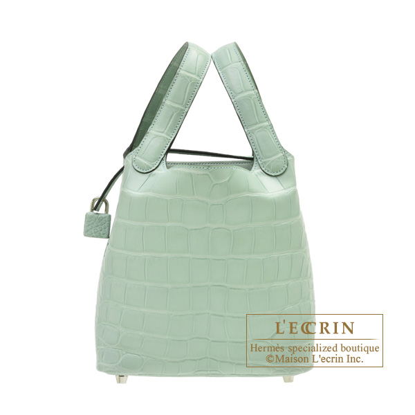 エルメス ピコタンロック18/PM ヴェールドー クロコダイル