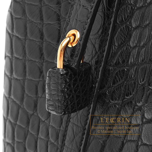 エルメス ピコタンロック18/PM ブラック クロコダイル アリゲーター