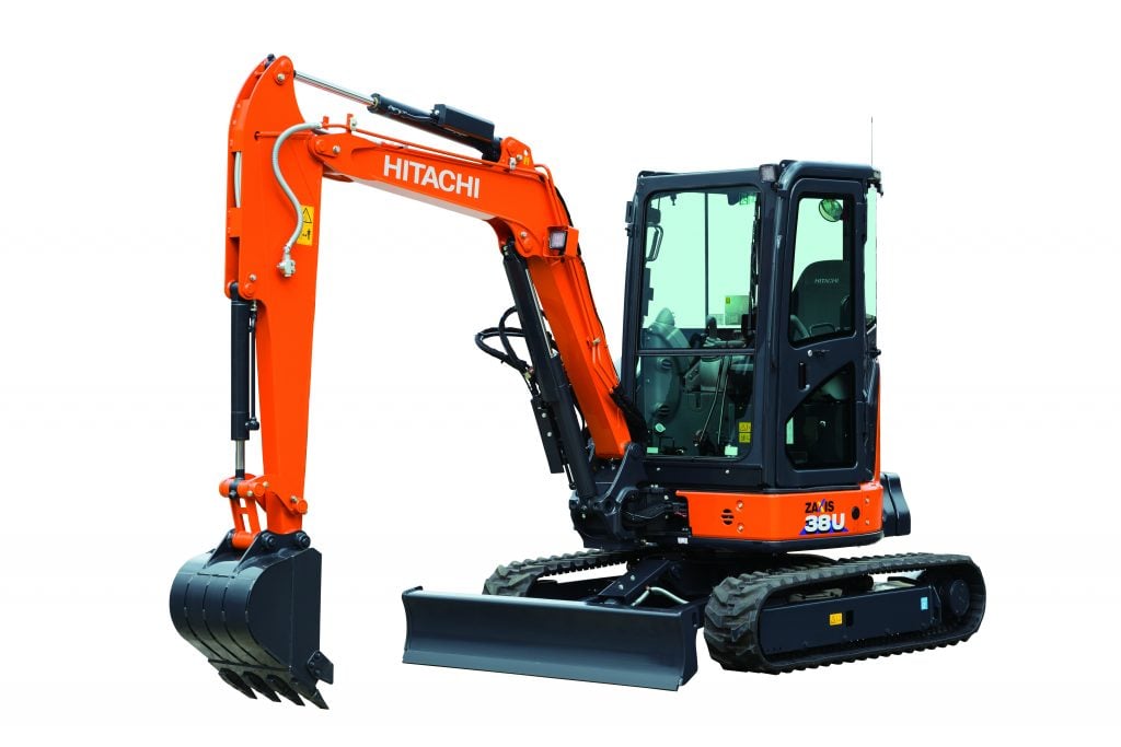 Hitachi ZX38U-6 excavator specs & dimensions (2019 - 2026