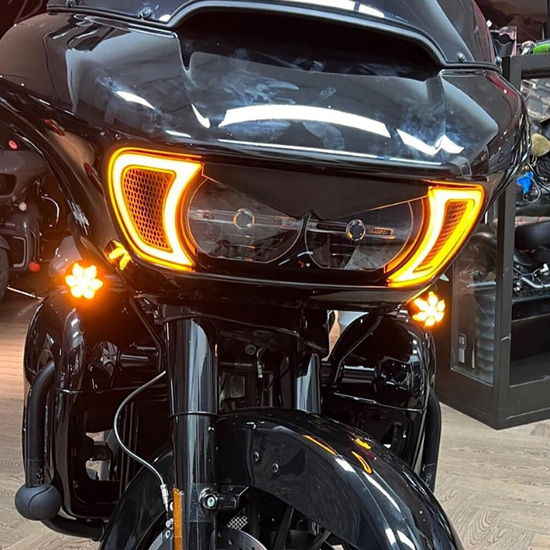 Harley Road Glide Vent Lights with DRL and Turn Signals