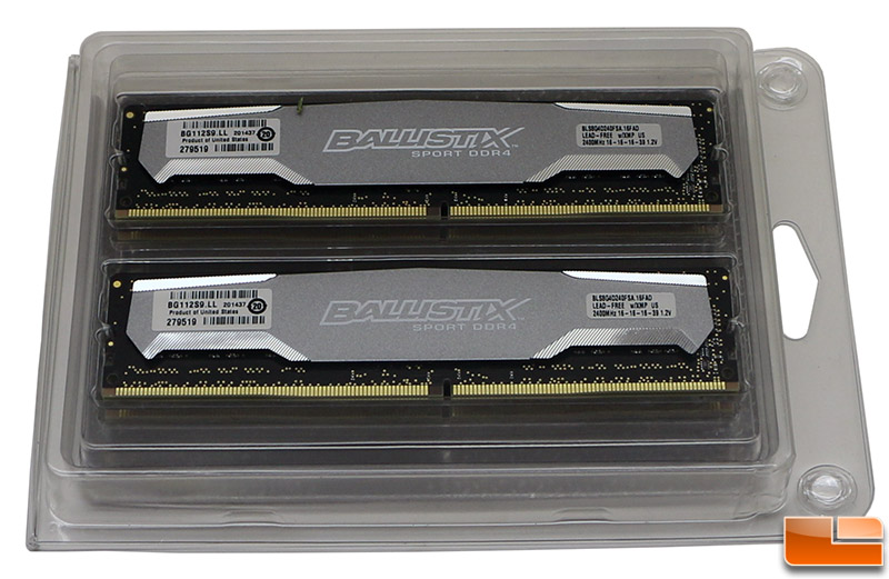 Crucial Ballistix Sport DDR4 2400MHz 32GB Memory Kit Review