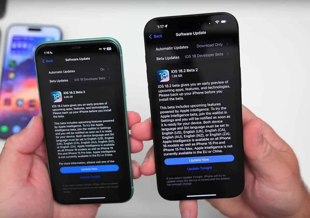 iOS 18.2 bêta 3 : décovurez toutes les nouvelles fonctionnalités à