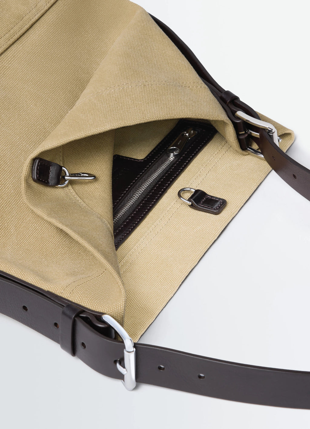 スモール ベルテッド トートバッグ（コットンキャンバス） - Mustard