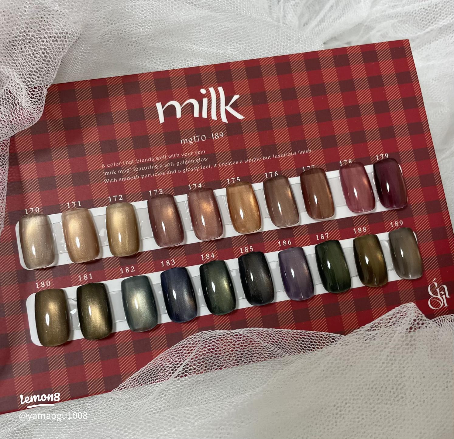 enoi milk magnet mg170-189のカラーチャート｜秋冬に映えるニュアンス