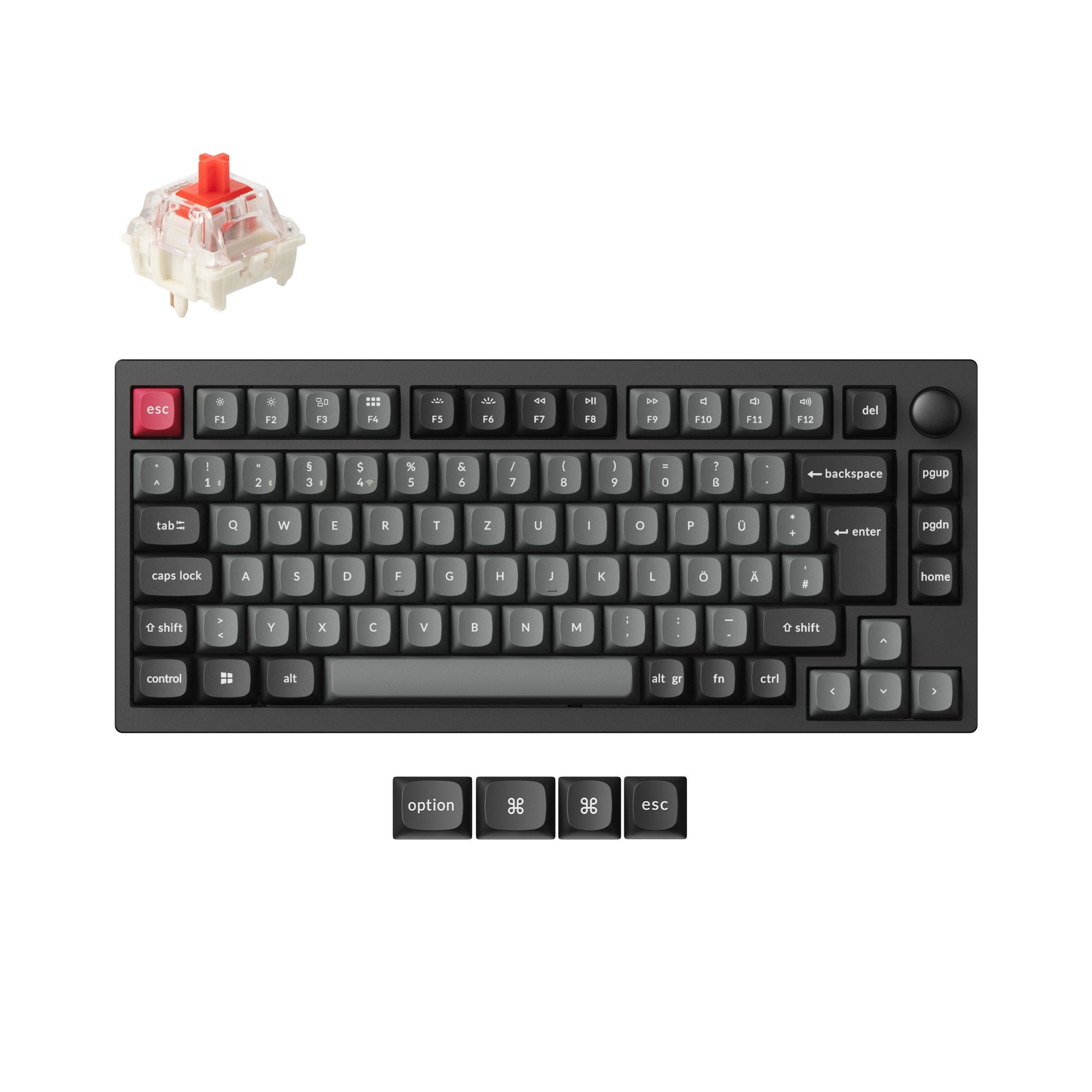 Lemokey P1 QMK Wireless Custom Mechanical Keyboard ISO Layout Collecti