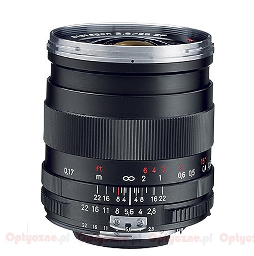 Carl Zeiss Distagon T* 25 mm f/2.8 ZF/ZK/ZS - LensTip.com