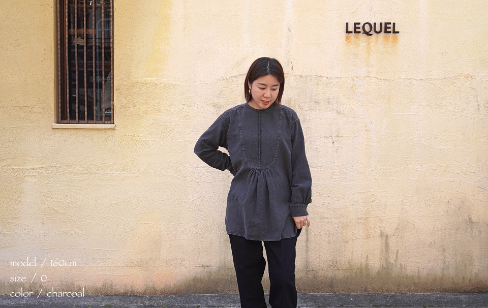 outil ウティ CHEMISIER CORSIER ＜チャコール＞ 商品詳細｜LEQUEL