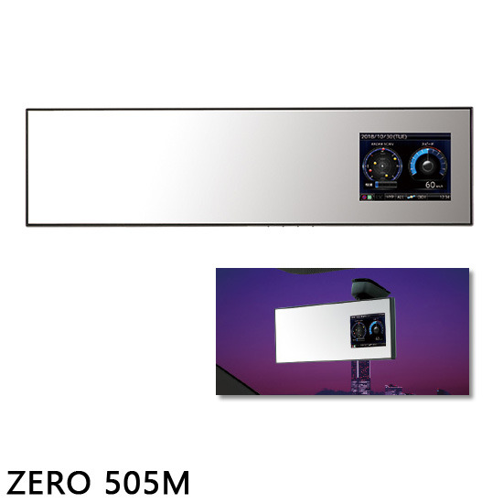 ZERO 505M】 コムテック 2.4インチ液晶＆薄型スリムミラー ｜ ルロワ