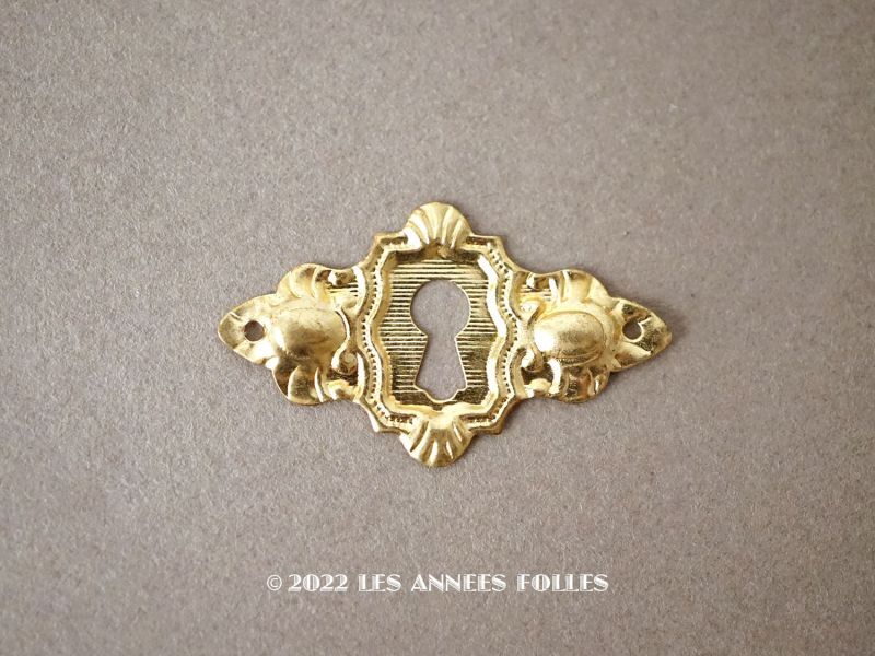 19世紀末 未使用 アンティーク 鍵穴装飾 ロカイユ装飾 ボックス用