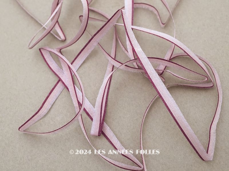 アンティーク リボン刺繍 & ロココトリム用 シルク製 リボン 3.9m 3mm