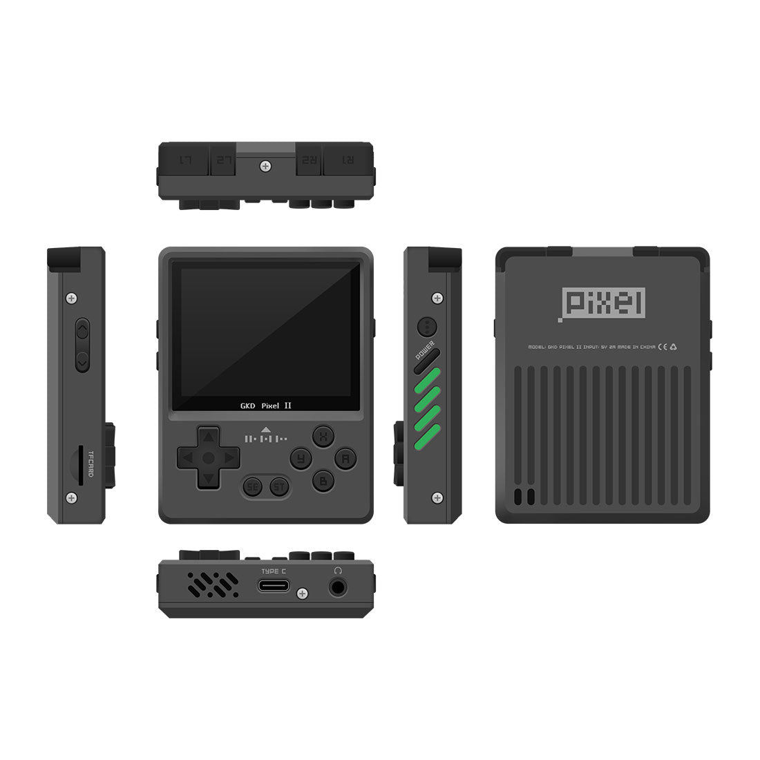 GKD PIXEL 2 2.4-Inch Metal Portable Handheld Game Console-LITNXT