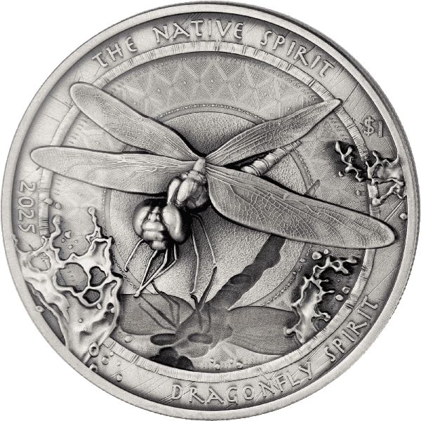 2025 Oglala Lakota Sioux 1 oz. Silver Native Dragonfly Spirit